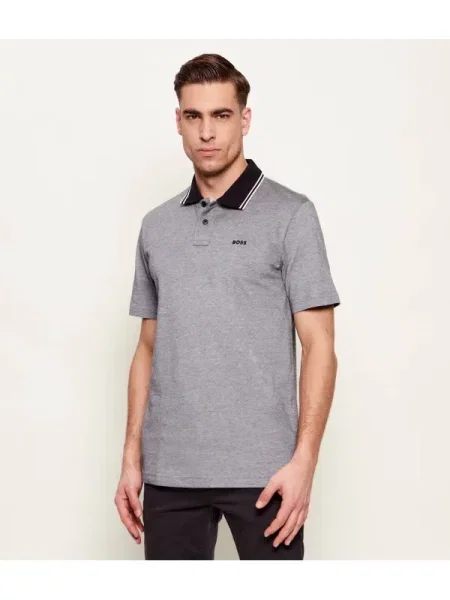 BOSS ORANGE Polo PeoxfordNew | Relaxed fit oxford gri