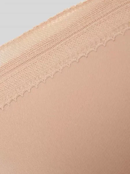 Biustonosz push up o kroju slim fit z obszyciem koronką model Go Blush' Sloggi beżowy