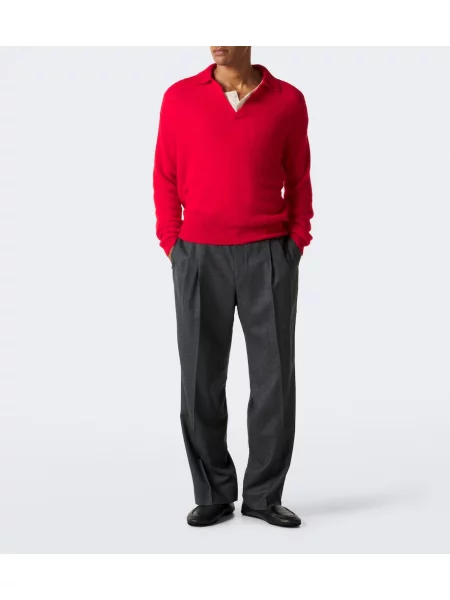 Pantaloni Auralee de lână gri