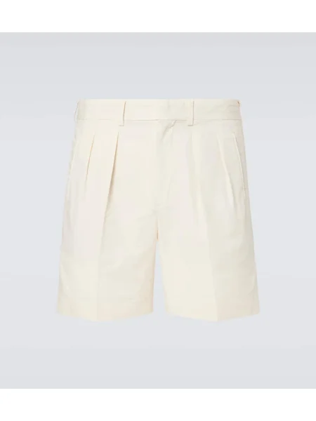 Pantaloni scurți Tom Ford de mătase alb