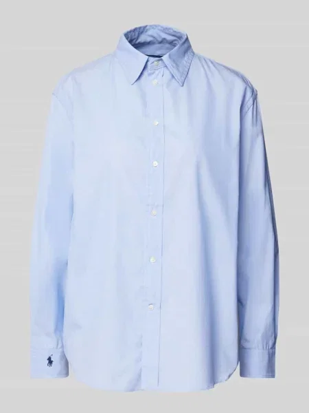 Polo Ralph Lauren koszula Long Sleeve Light Shirt relaxed z kołnierzykiem klasycznym niebieski