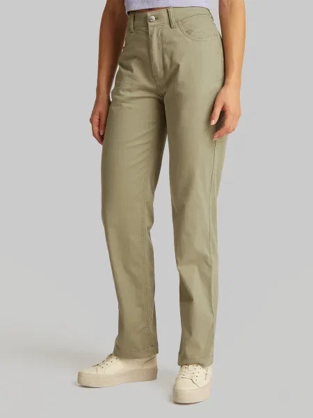 Calvin Klein Jeans Pantaloni din Straight Fit verde