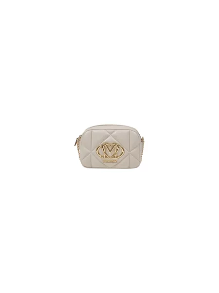 Mała torebka crossbody Love Moschino beżowa