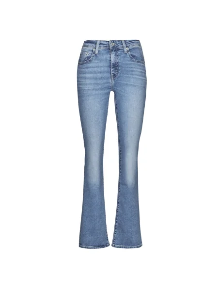 Džínsy so strihom ku čižmám Levi's s vysokým pásom modrá