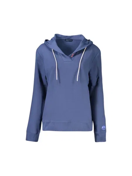 Bluza z kapturem North Sails z kapturem niebieska