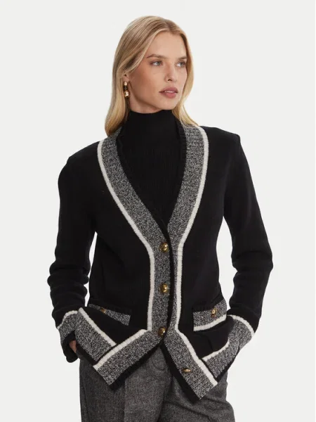 Luisa Spagnoli Cardigan Ceneriera negru