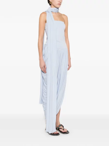 Rochie Esse Studios drapată de costum albastru