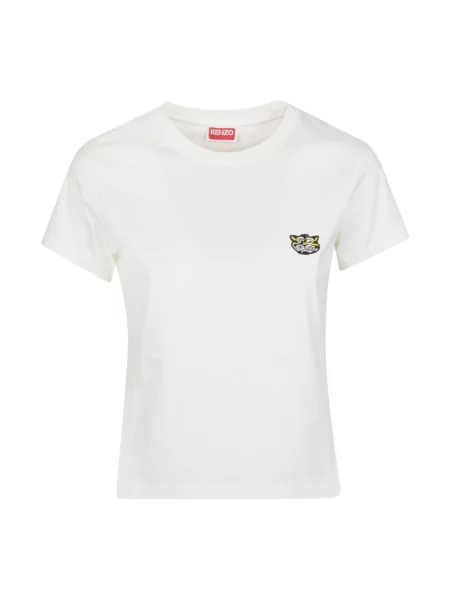 Koszulka Kenzo w tygrysie prążki klasyczna biała