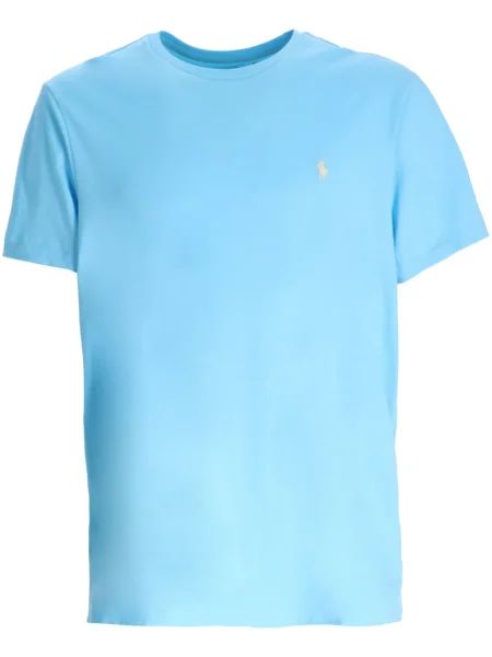 Polo Polo Ralph Lauren cu broderie de in cu dungi alb