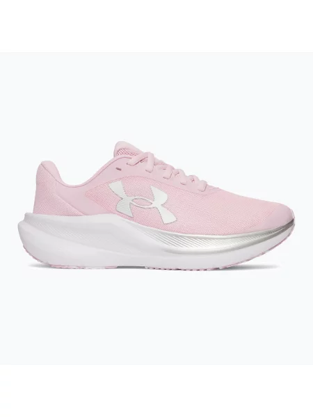 Încălțăminte de alergare pentru femei Under Armour Chase prime pink/metallic silver/white alb