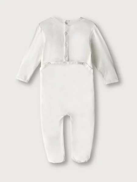 United Colors of Benetton kombinezon za bebe od pamuka s elastanom bijela