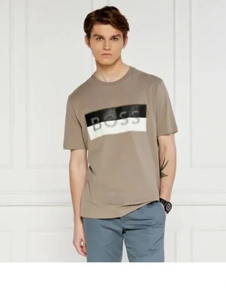 BOSS GREEN Tricou Tee verde