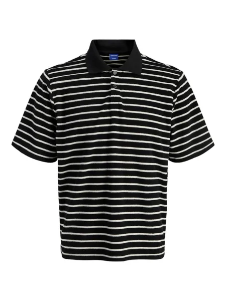 JACK & JONES Tricou JORGEN negru alb