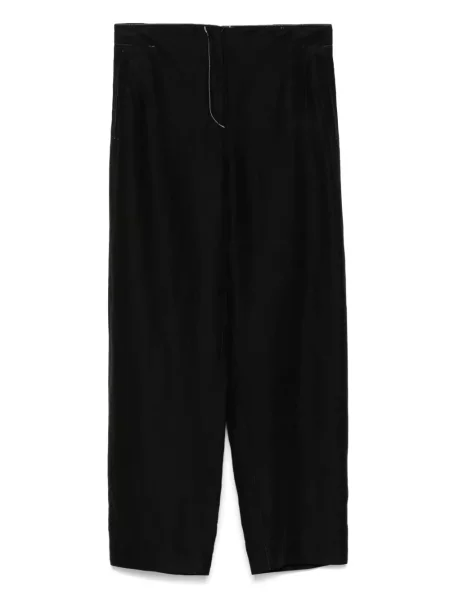 Stahovací šňůrka kalhoty Giorgio Armani Pre-owned černé