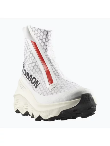 Încălțăminte de alergare pentru bărbați Salomon S/Lab Ultra Dust white/fiery red/vanilla ice alb
