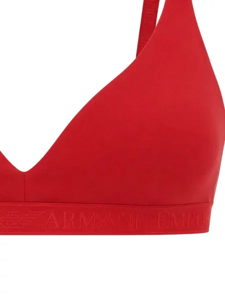 Háromszög melltartó Armani Exchange autogrammal piros