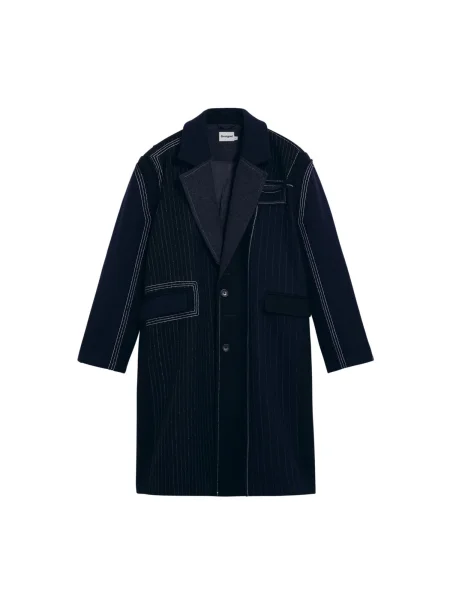 Desigual Palton de primăvară-toamnă albastru închis alb