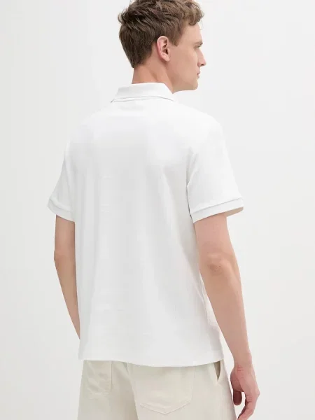 Polo tričko Calvin Klein Jeans bílá