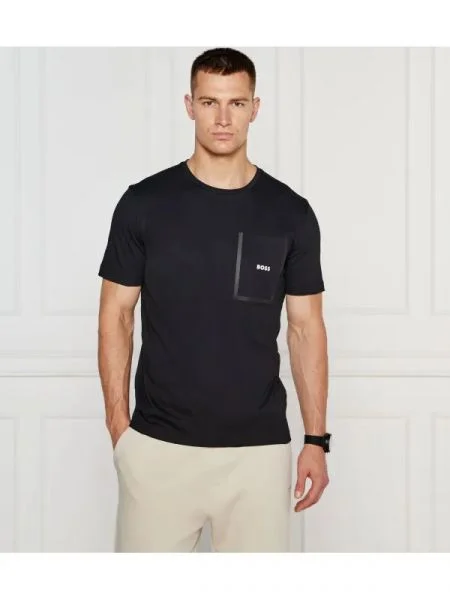BOSS GREEN Tricou Thilix negru