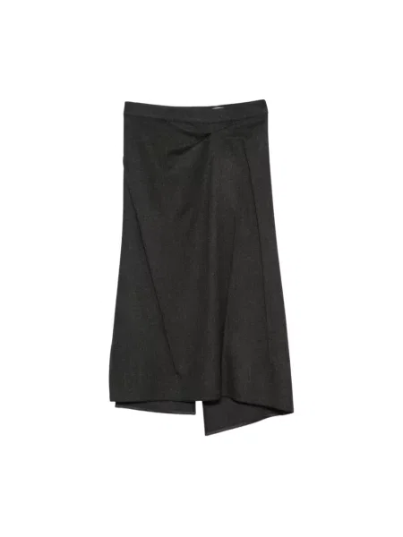 Spódnica midi Victoria Beckham szara