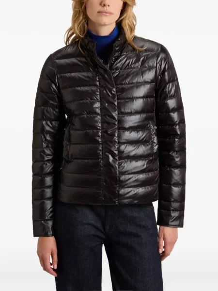 Matlasat geacă cu puf Woolrich negru