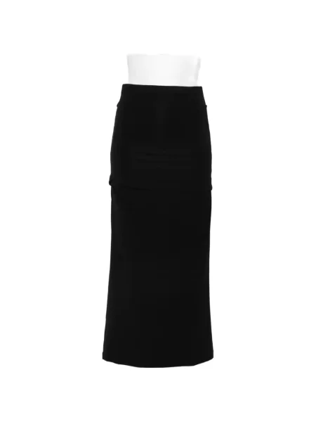 Fustă midi Toteme drapată negru