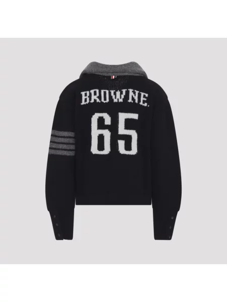 Sweter Thom Browne wełniany niebieski