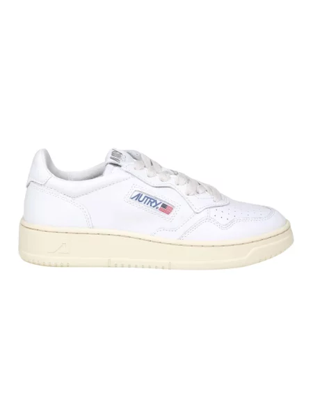 Sneakers Autry Medalist Low Man Leat/ Leat Wht/ Wht EUR 41 białe