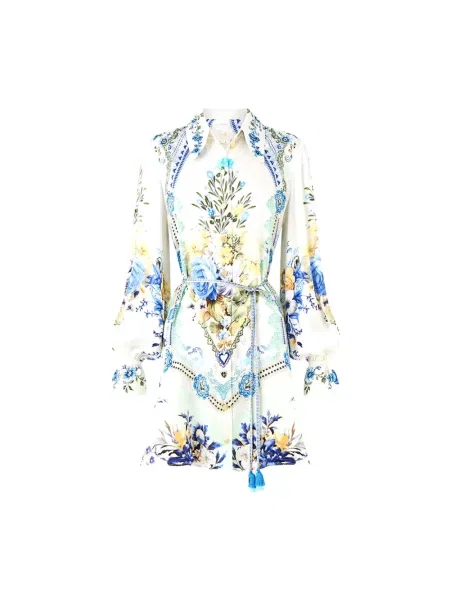 Wielobarwność sukienka koszulowa Camilla