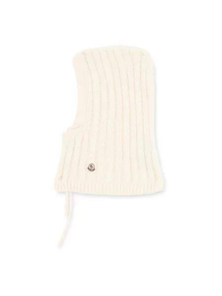 Czapka Moncler wełniana beżowa