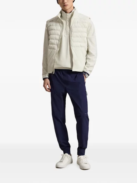 Matlasat vestă Rlx Ralph Lauren alb