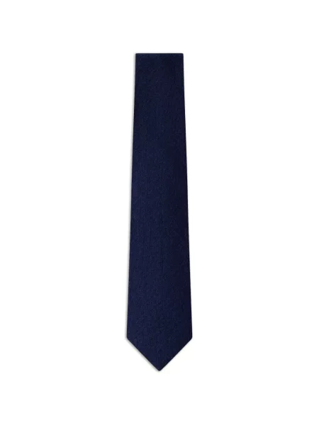 Cravată Hackett London din țesătură twill albastru