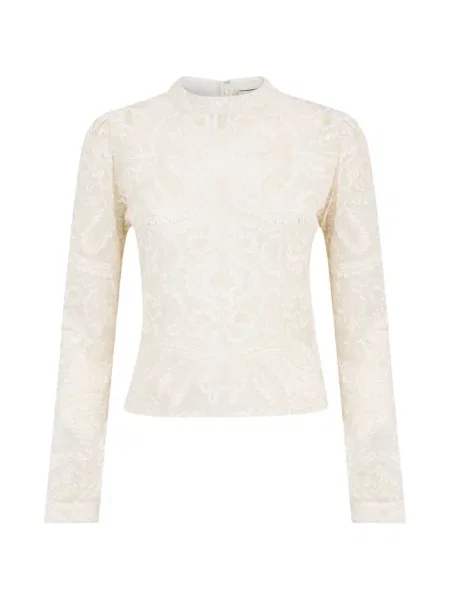 Haftowana bluzka Farm Rio z okrągłym dekoltem