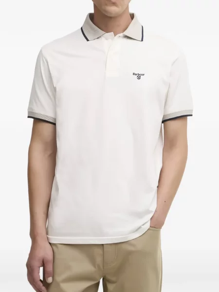 Tricou polo Barbour cu broderie