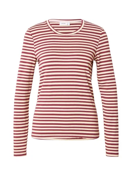 NÜMPH Tricou RIXIE deschis / roșu bordeaux bej