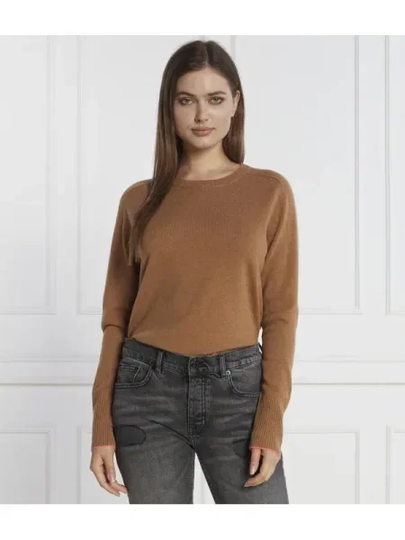 Pinko De lână pulover cu adaos de cașmir maro