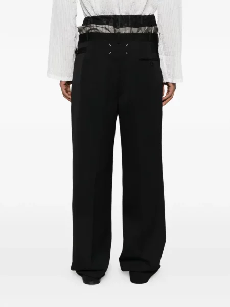 Pantaloni Maison Margiela plisate negru