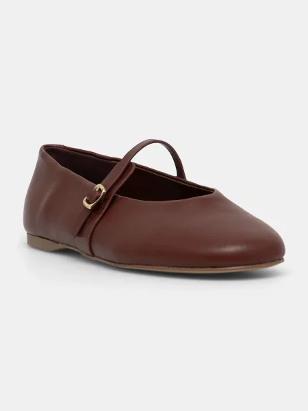 Steve Madden balerini de piele Rejoice roșu