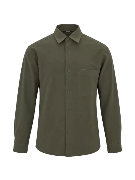 Cămașă Boss stretch verde