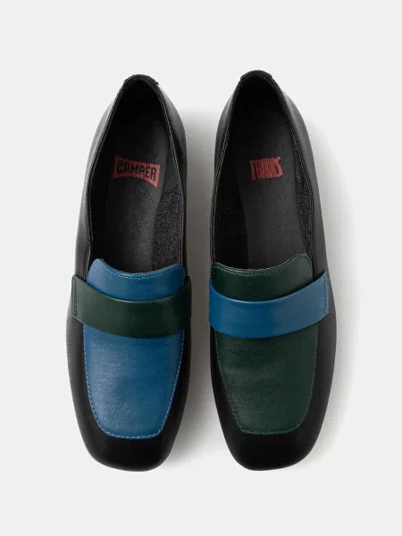 Usnjeni mokasini Camper TWS črna