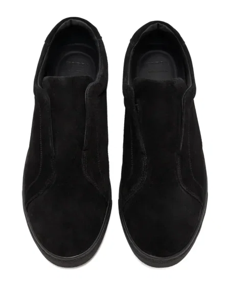 Sneakerși Forsa din piele de căprioară negru