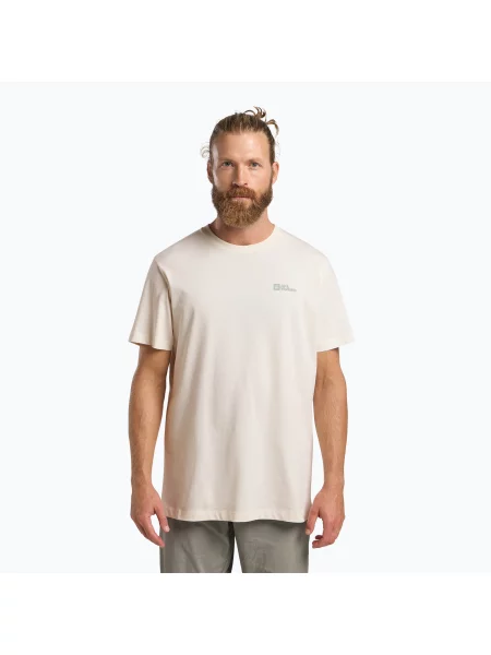 Tričko Jack Wolfskin Essential cotton white bílé