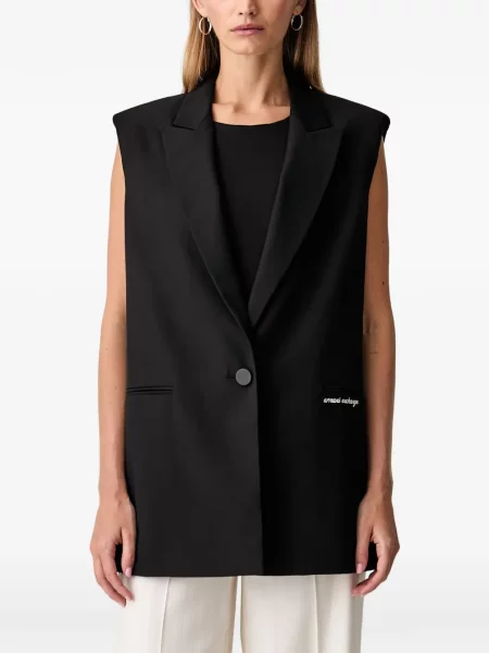 Sacou Armani Exchange fără mâneci cu imagine negru
