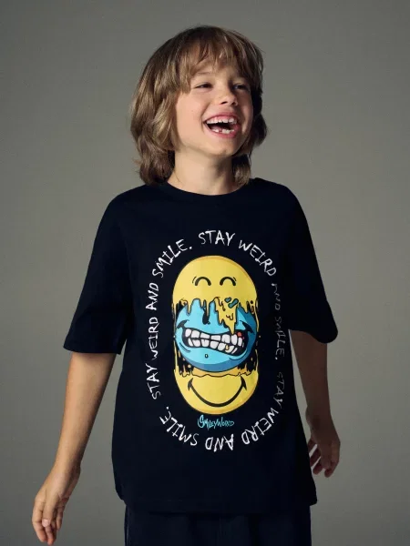 Reserved Футболка SmileyWorld® чорний