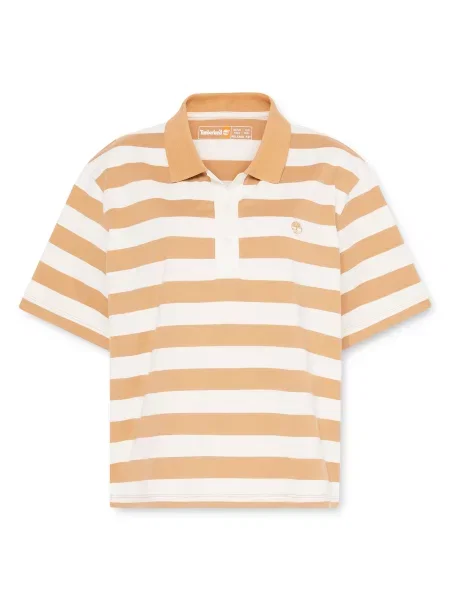 TIMBERLAND Tricou maro cappuccino alb