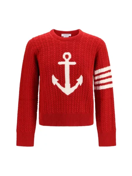 Sweter Thom Browne wełniany czerwony