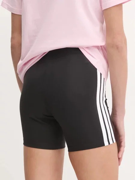 Adidas gyerek rövidnadrág Essentials női nyomott mintás magas derekú fekete