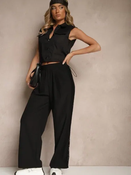 Pantaloni Efandiela negri