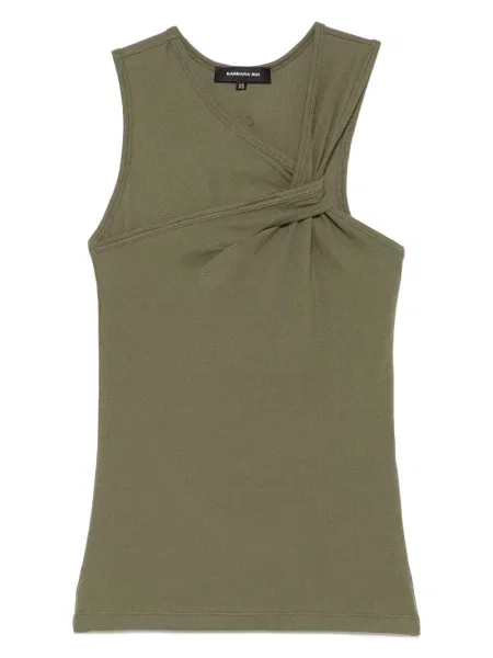 Podkoszulka Barbara Bui asymetryczna drapowana zielona