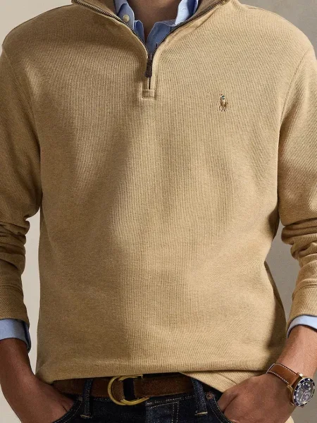 Однотонный свитер Polo Ralph Lauren бежевый